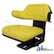 A & I Products Seat w/ Wrap Around Back w/Arms, Yellow Vinyl, 265 lb / 120 kg Weight Limit 21" x19" x12" A-W333YL - alternate 1
